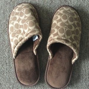 Coach slippers, one size